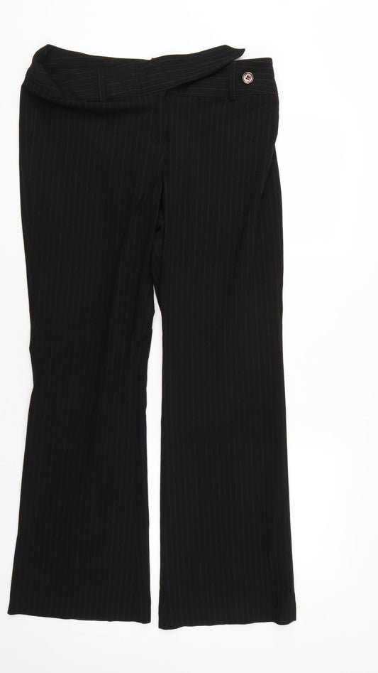 Womens UK Size 14 Marks and Spencer Regular Fit  Black Trousers