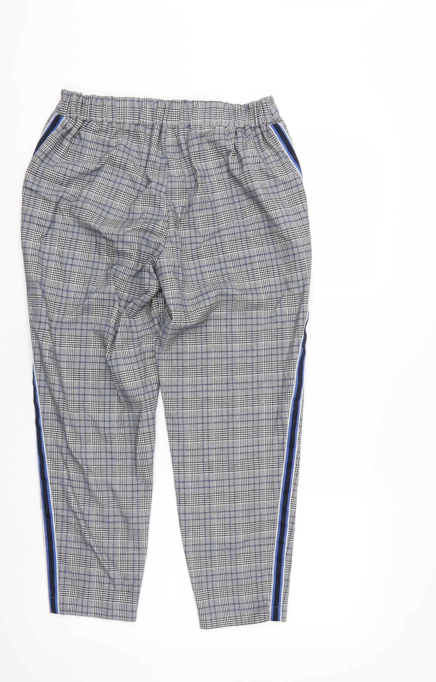 Priark Womens Multicoloured Check  Pedal Pusher Trousers Size 12 L25 in