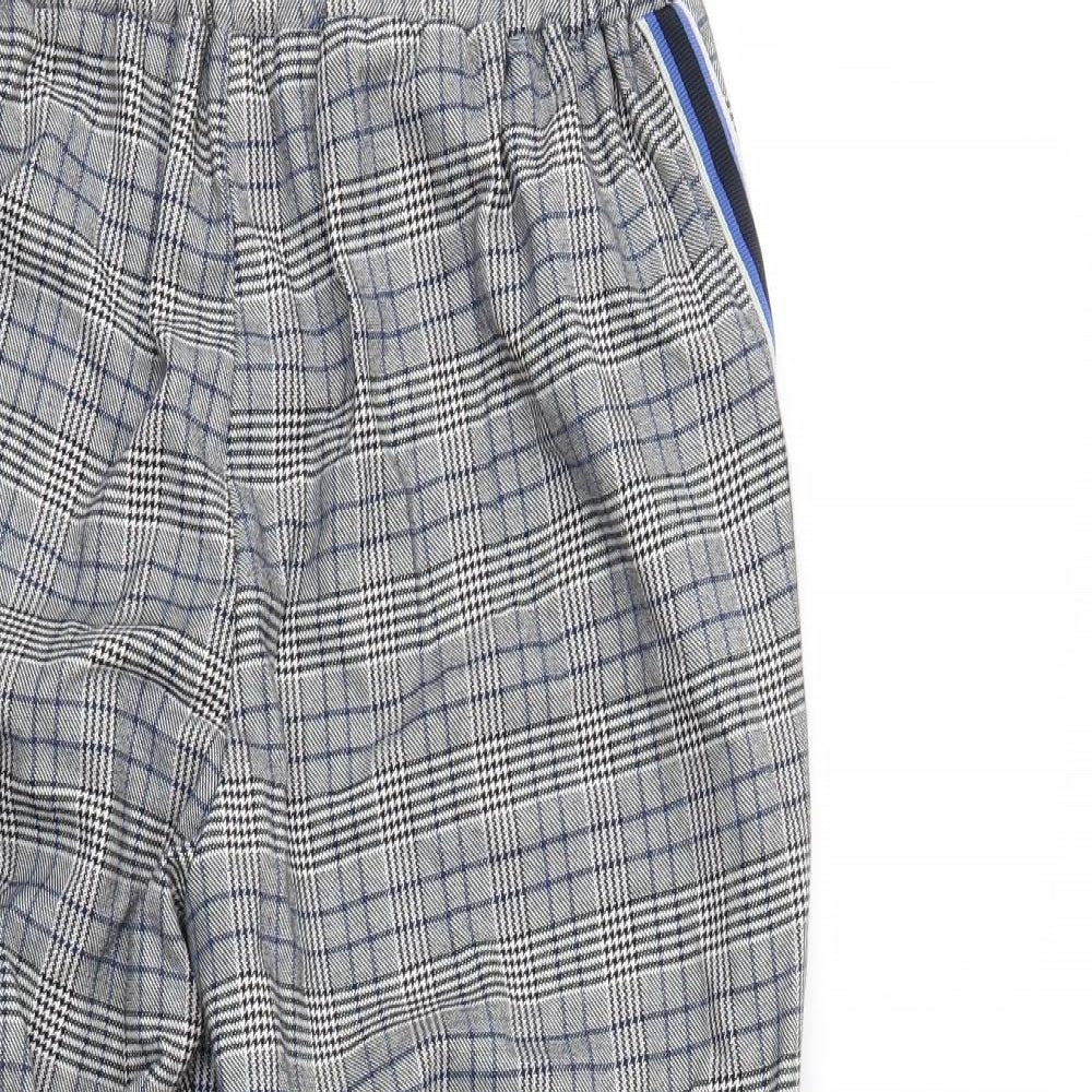 Priark Womens Multicoloured Check  Pedal Pusher Trousers Size 12 L25 in