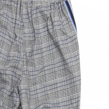 Priark Womens Multicoloured Check  Pedal Pusher Trousers Size 12 L25 in