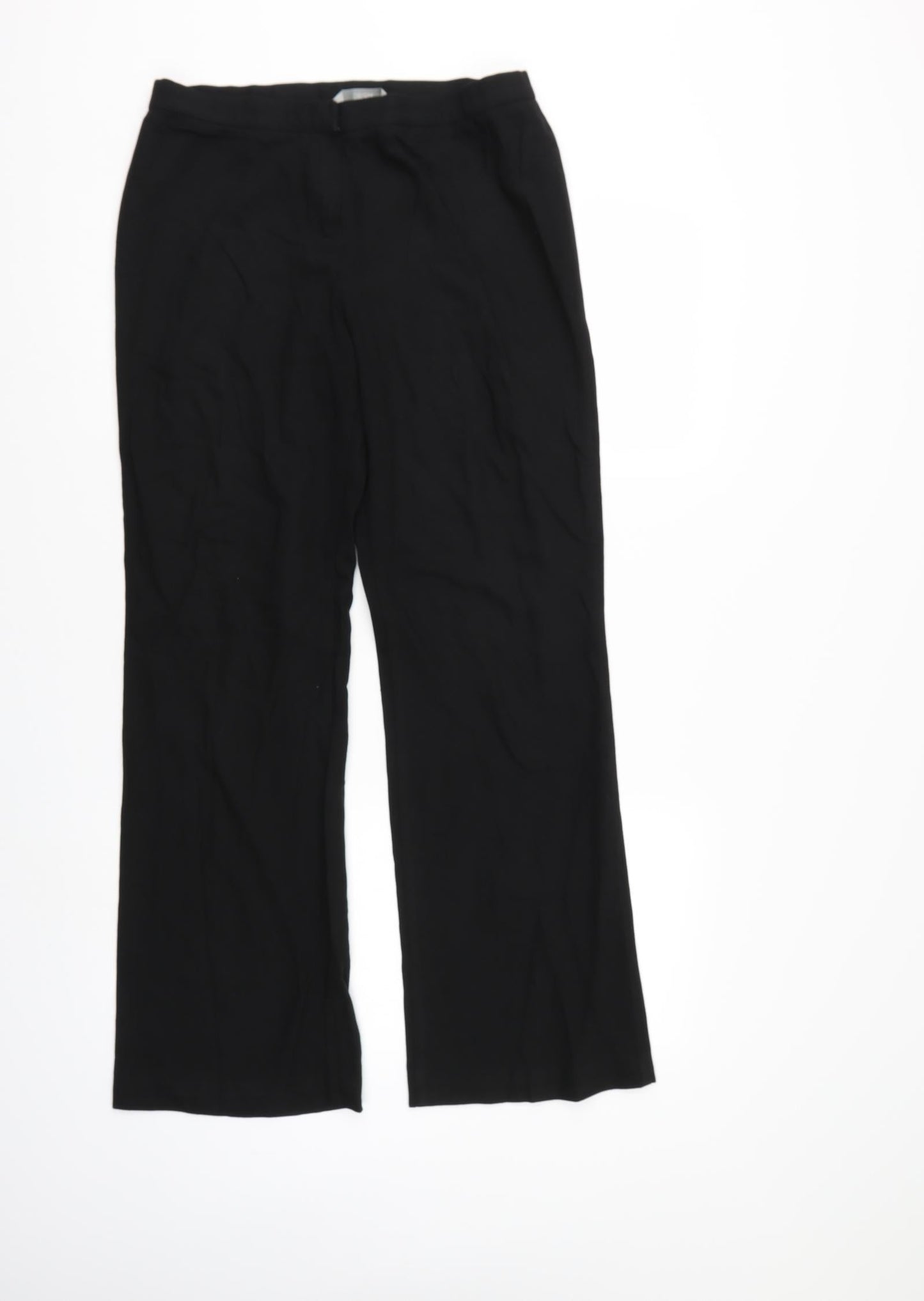 Womens UK Size 12 Marks & Spencer Regular Fit  Black Trousers