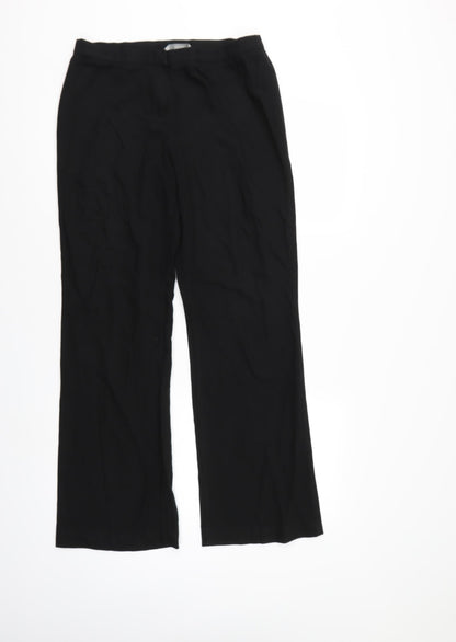 Womens UK Size 12 Marks & Spencer Regular Fit  Black Trousers