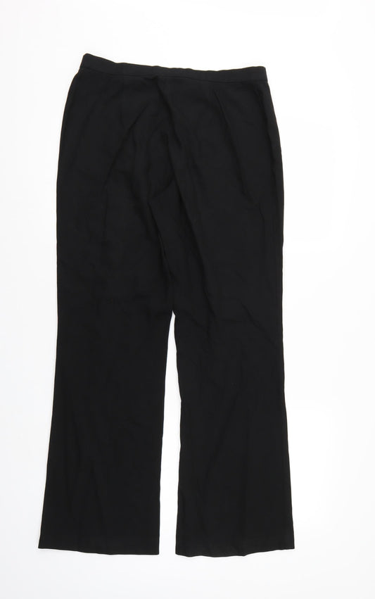 Womens UK Size 12 Marks & Spencer Regular Fit  Black Trousers