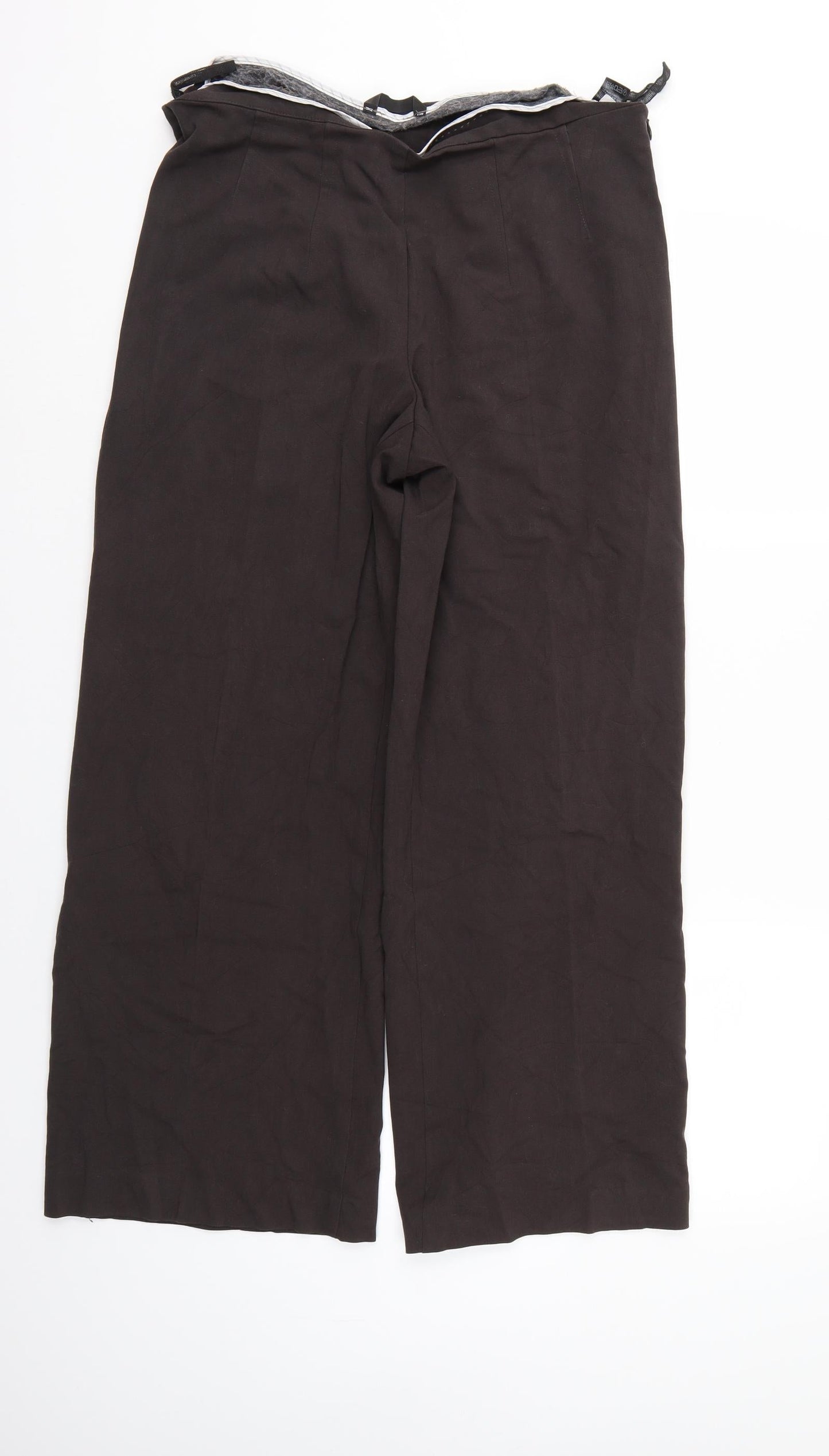M&S Womens Brown   Trousers  Size 14 L28 in