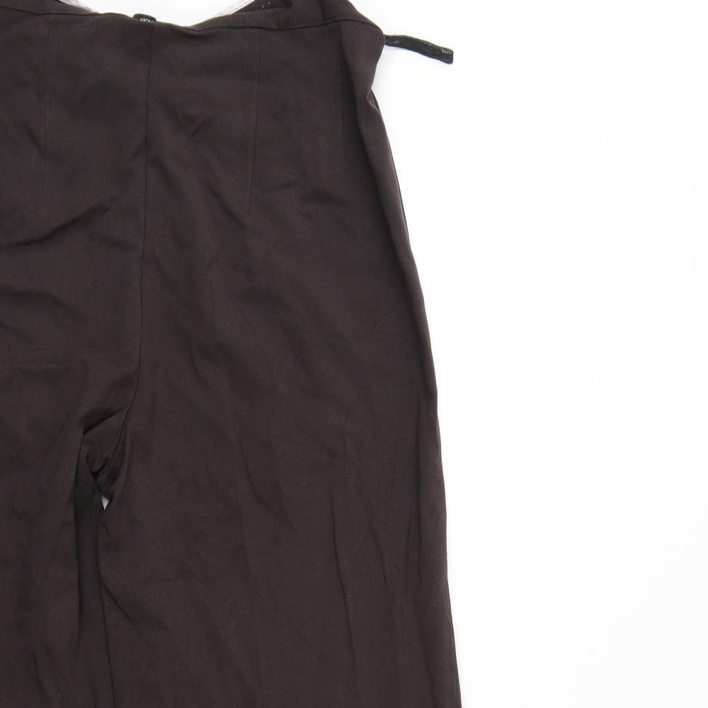 M&S Womens Brown   Trousers  Size 14 L28 in