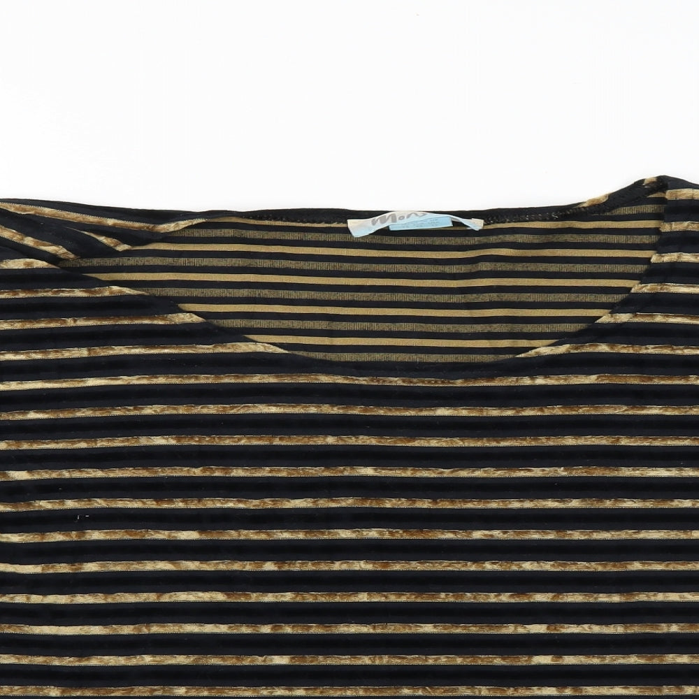 Monsoon Womens Multicoloured Striped  Pullover Jumper Size 16