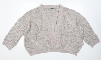 Brave Soul Womens Brown  Knit Cardigan Jumper Size L