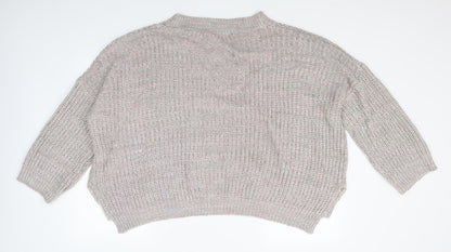 Brave Soul Womens Brown  Knit Cardigan Jumper Size L