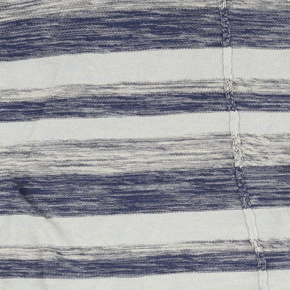 EDC Womens Blue Striped Knit Cardigan Jumper Size L