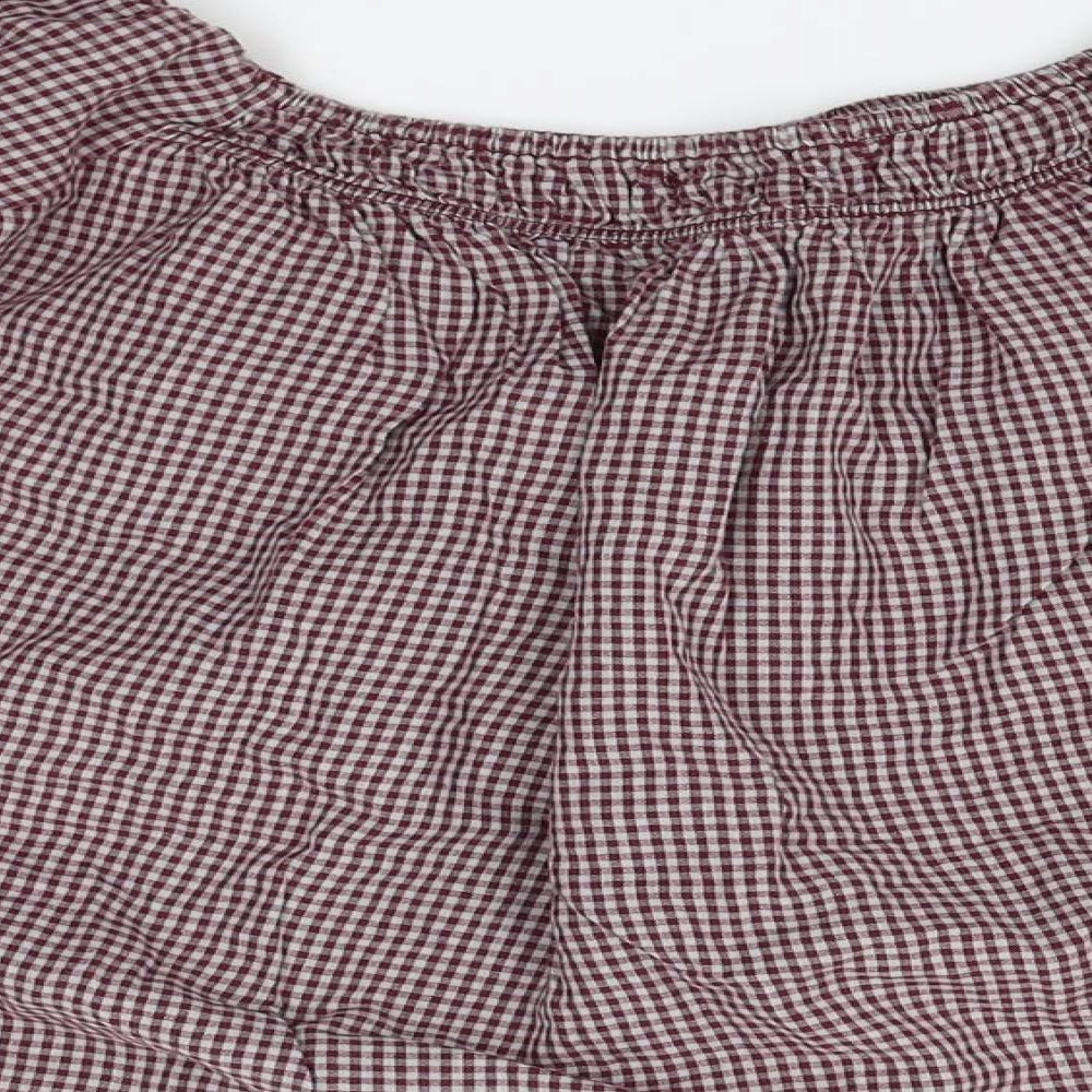 Womens UK Size 6 New Look Red Basic Blouse