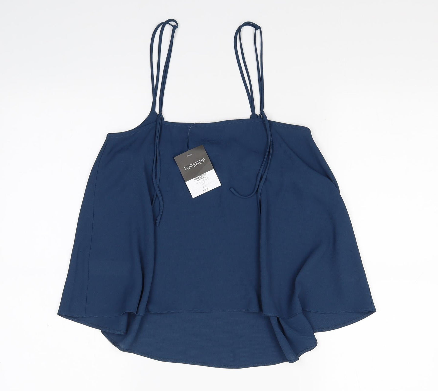 Womens UK Size 6 Topshop Blue Camisole Blouse