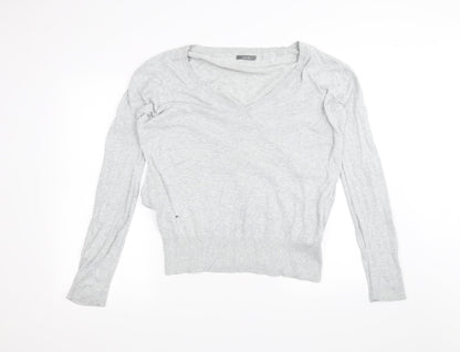 Womens UK Size 10 South Grey Basic T-Shirt