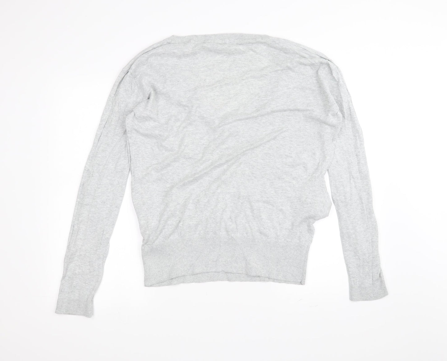 Womens UK Size 10 South Grey Basic T-Shirt