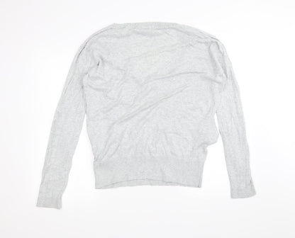 Womens UK Size 10 South Grey Basic T-Shirt