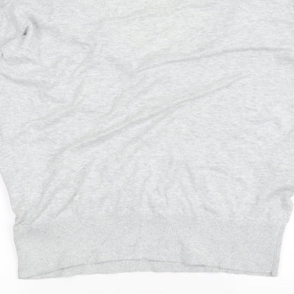 Womens UK Size 10 South Grey Basic T-Shirt