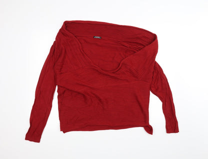 Fashion Essentials Womens Red   Cardigan Jumper Size 12