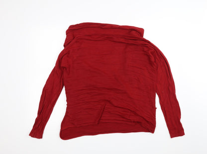 Fashion Essentials Womens Red   Cardigan Jumper Size 12