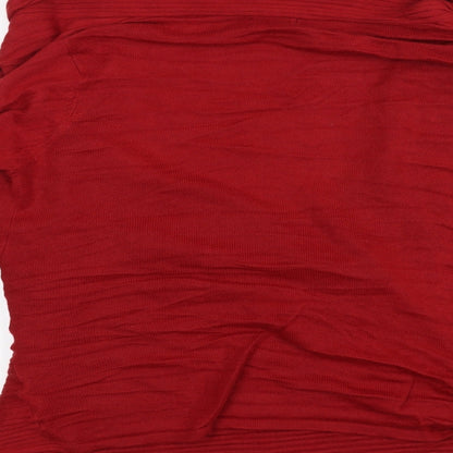 Fashion Essentials Womens Red   Cardigan Jumper Size 12