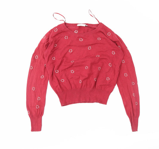 newlook Womens Red   Pullover Jumper Size 14