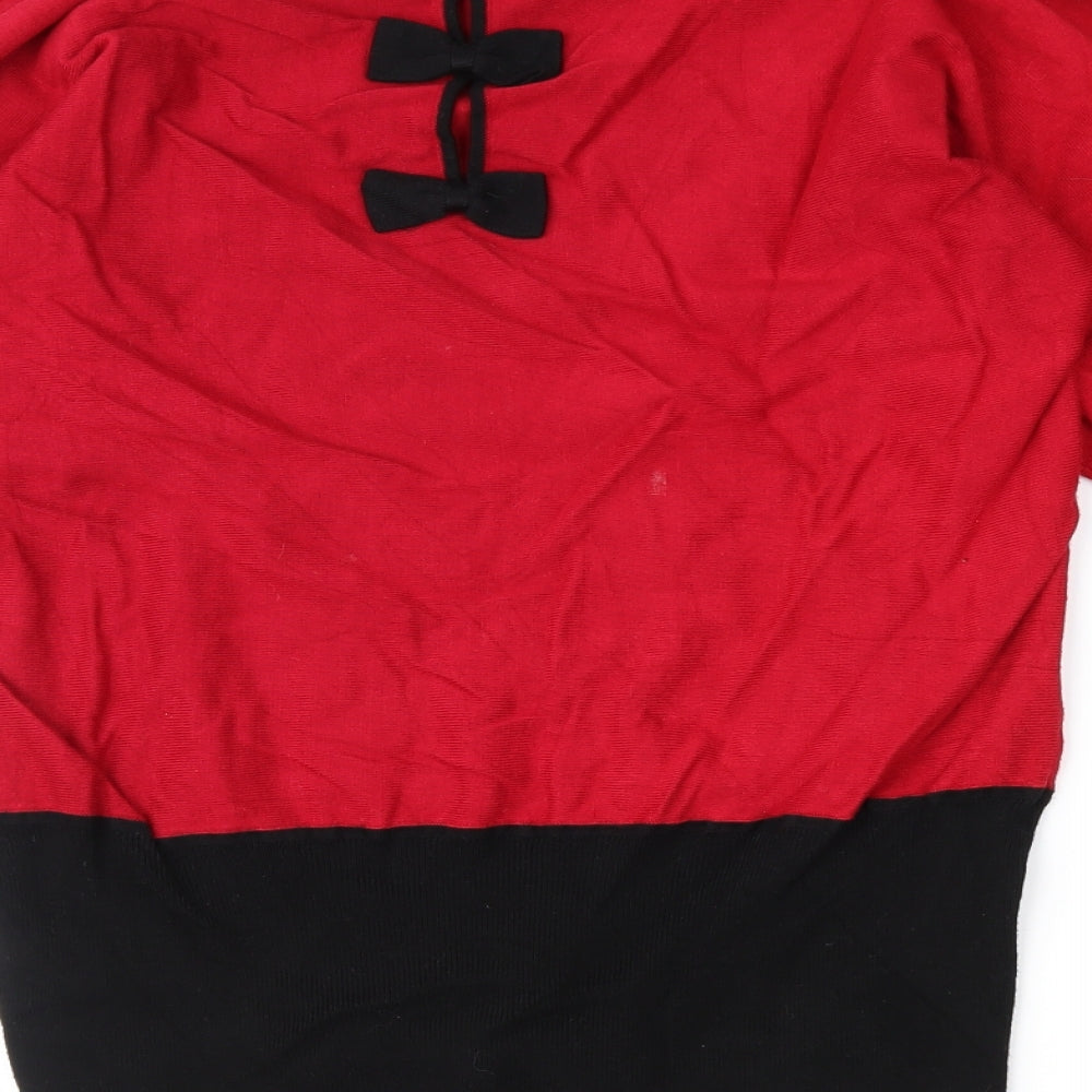 Marble Womens Red   Pullover Jumper Size 8