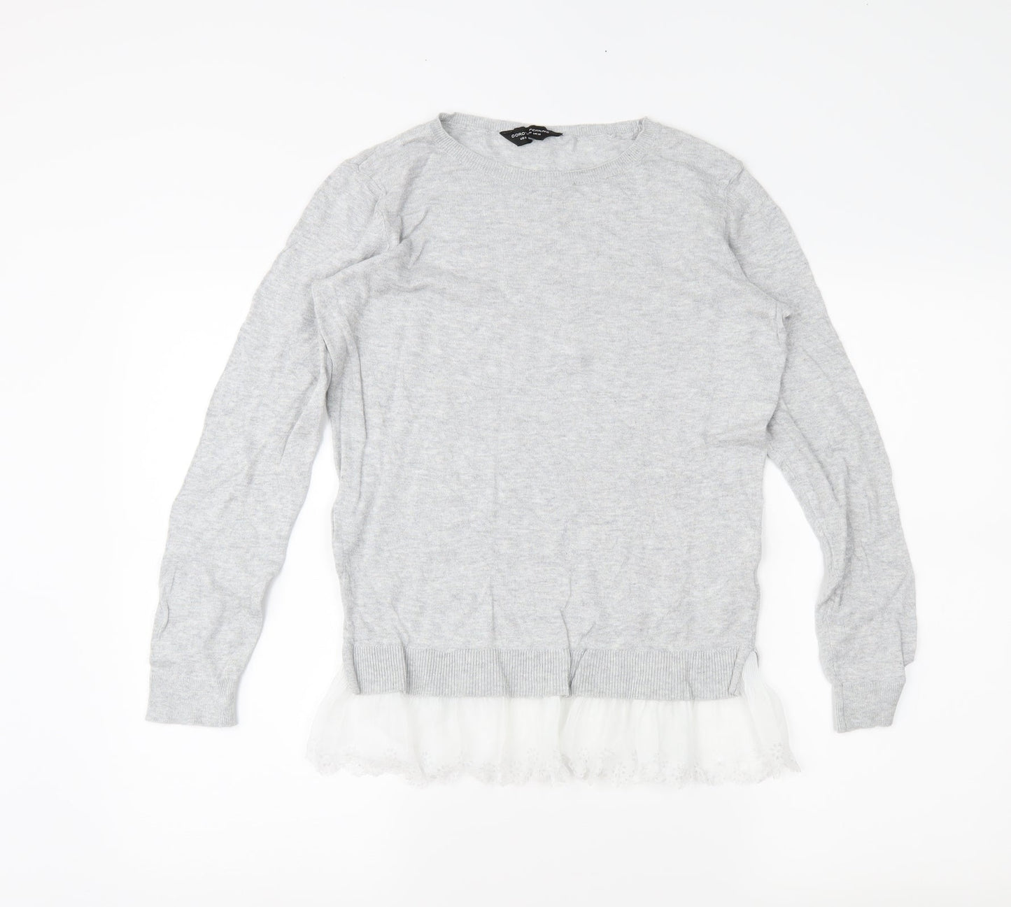 Dorothy Perkins Womens Grey   Tunic Jumper Size 6