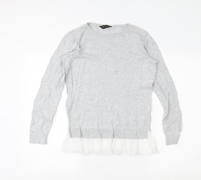 Dorothy Perkins Womens Grey   Tunic Jumper Size 6