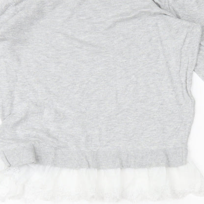Dorothy Perkins Womens Grey   Tunic Jumper Size 6
