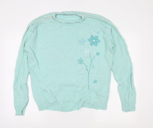 akal Womens Green   Pullover Jumper Size L