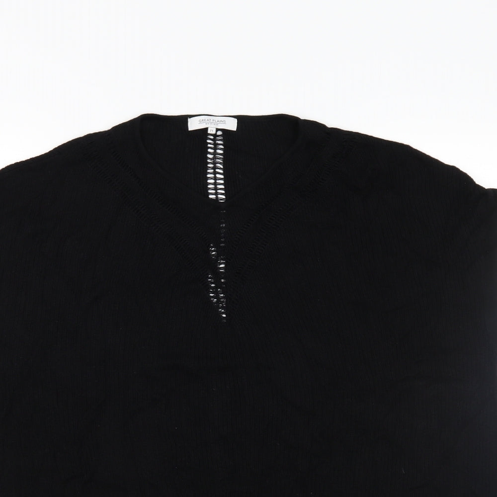 GREAT PLAINS  Womens Black   Tunic Jumper Size M