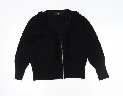 Star Womens Black   Cardigan Jumper Size 14