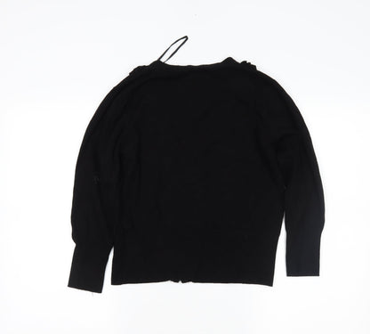 Star Womens Black   Cardigan Jumper Size 14