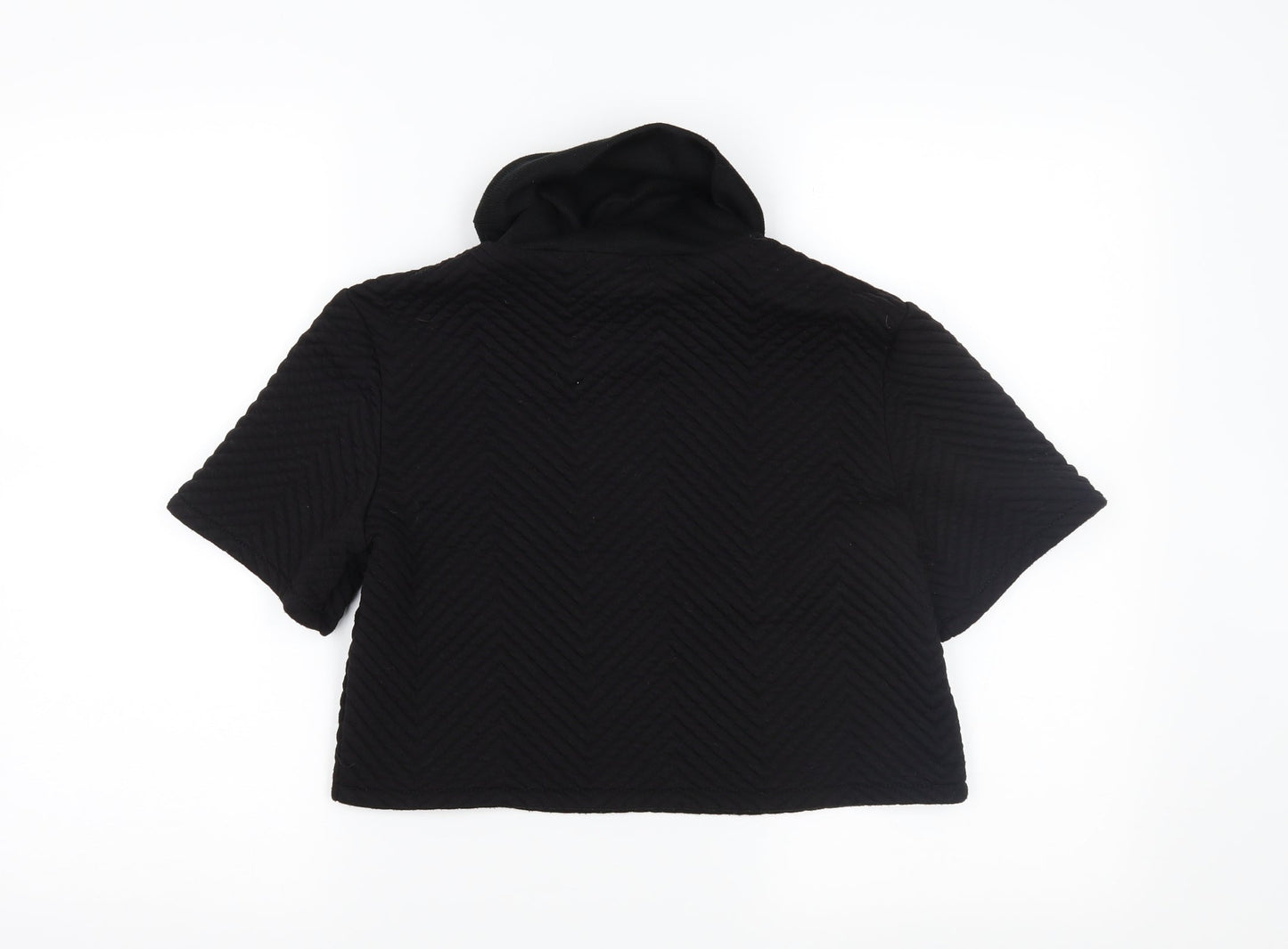 Miss Guided Womens Black   Pullover Jumper Size 6  - cropped