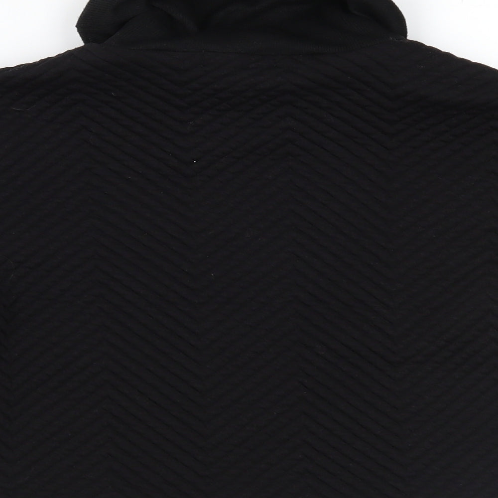 Miss Guided Womens Black   Pullover Jumper Size 6  - cropped