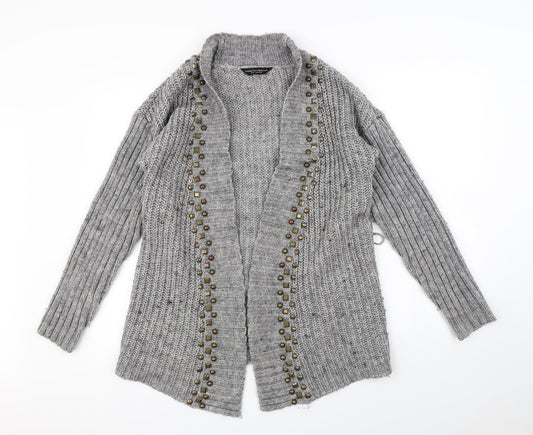 Dorothy Perkins Womens Grey   Cardigan Jumper Size 12
