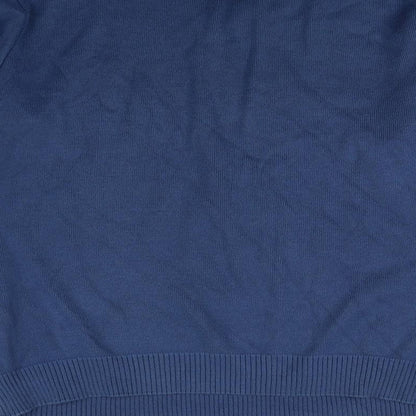 EWM Mens Blue Plaid  Pullover Jumper Size M