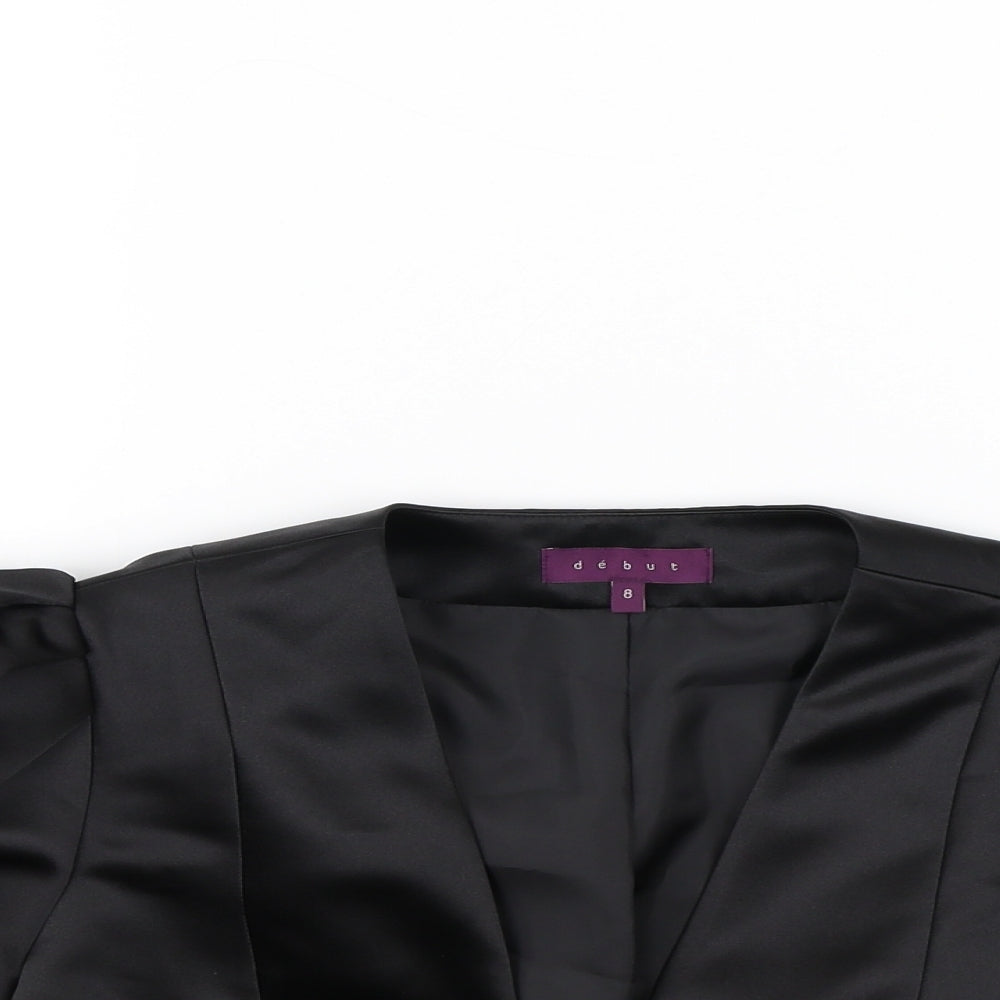 Debut Womens Black   Jacket  Size 8
