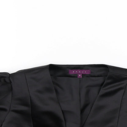 Debut Womens Black   Jacket  Size 8