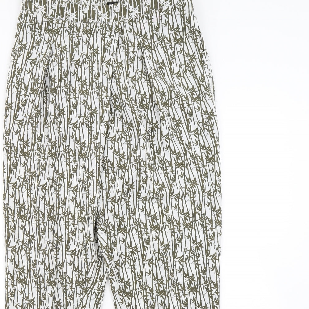 Womens UK Size 10 Topshop Regular Fit  Green Trousers