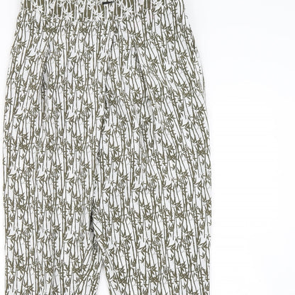 Womens UK Size 10 Topshop Regular Fit  Green Trousers