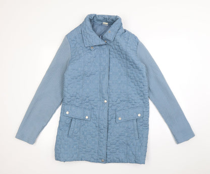 Womens UK Size 14 Gabriella Vicenza Blue Rain Coat