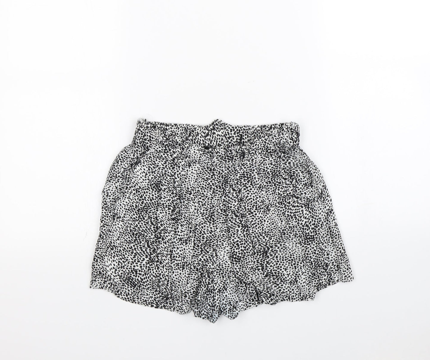 Primark Womens White Spotted  Bermuda Shorts Size 8