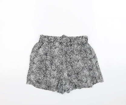 Primark Womens White Spotted  Bermuda Shorts Size 8