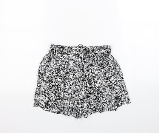 Primark Womens White Spotted  Bermuda Shorts Size 8