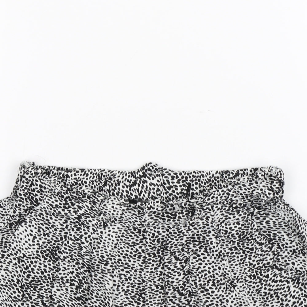 Primark Womens White Spotted  Bermuda Shorts Size 8