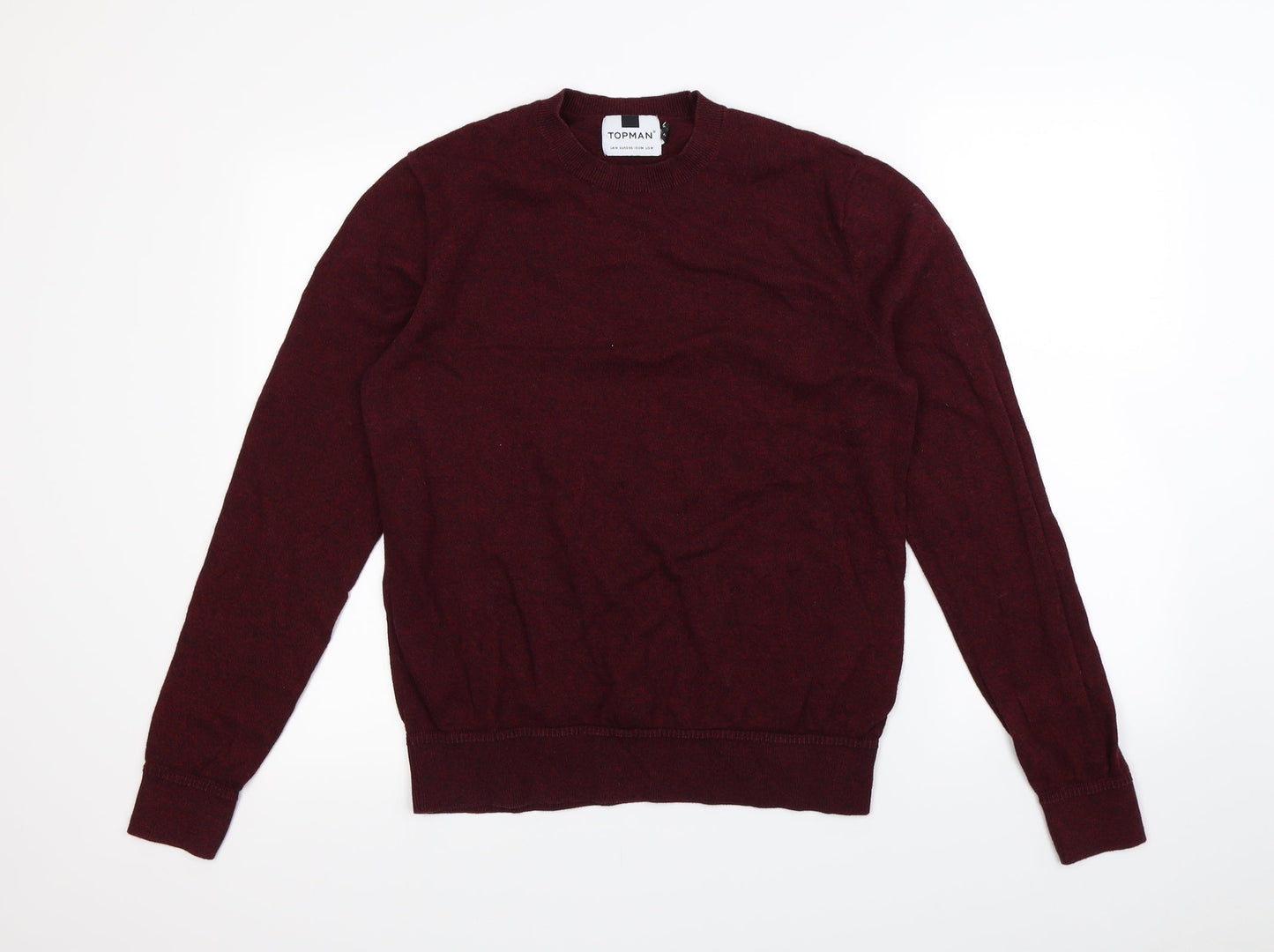 Topman Mens Red   Pullover Jumper Size M