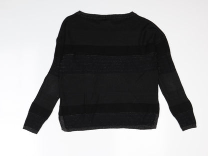 Womens UK Size 8 NEXT Black Pullover Sweatshirt