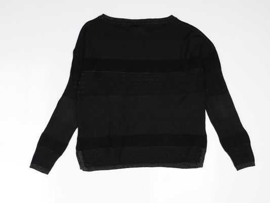 Womens UK Size 8 NEXT Black Pullover Sweatshirt