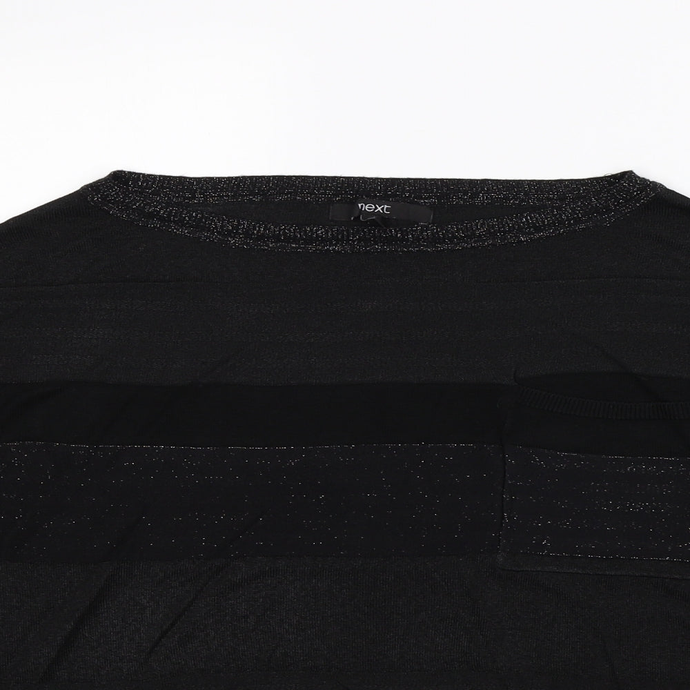 Womens UK Size 8 NEXT Black Pullover Sweatshirt