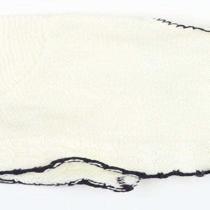 Zip Zap Girls White   Cardigan Jumper Size 6-9 Months