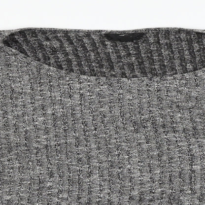 Topshop Womens Grey   Cropped T-Shirt Size 12